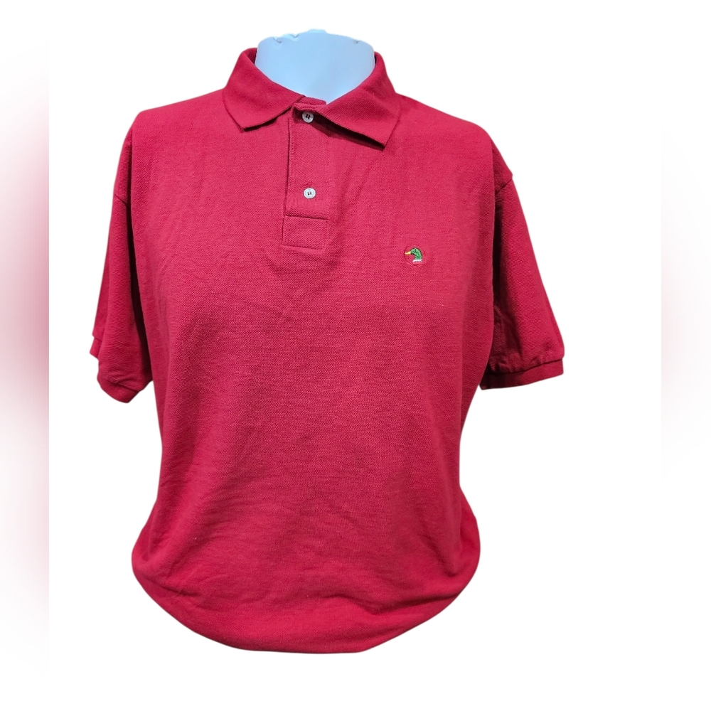 Vintage 80's 90's Duck Head Red Polo Shirt Size Extra Large Great‎ Condition